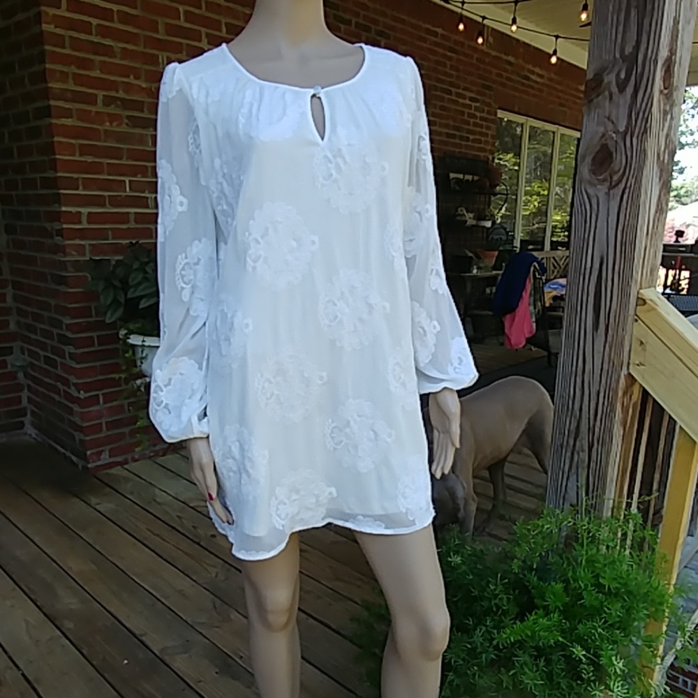 White dress by Chelsea and Violet